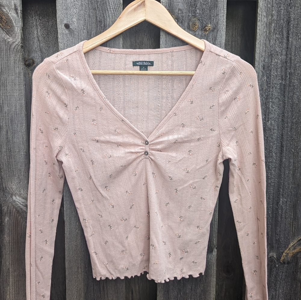 Wild Fable Semi-Cropped Floral Shirt